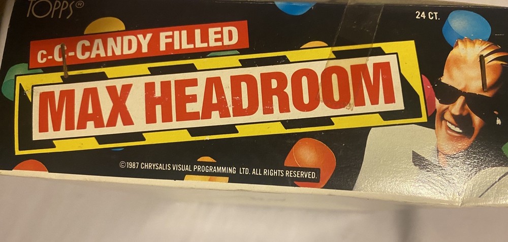 Vintage Topps Max Headroom Candy Display Box & Plastic Insert 1987 No Candy