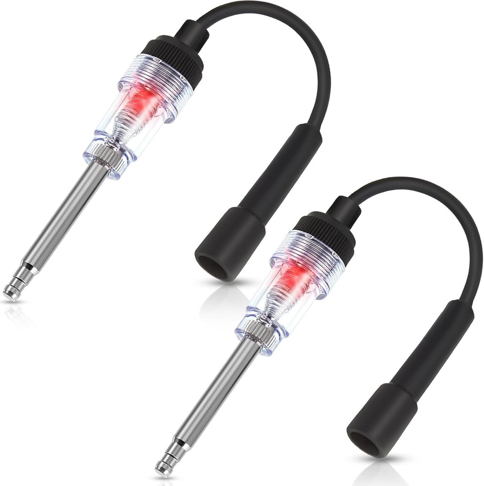 Inline Spark Plug Tester Engine Straight Boot Ignition Tester Light Lawnmower Ch