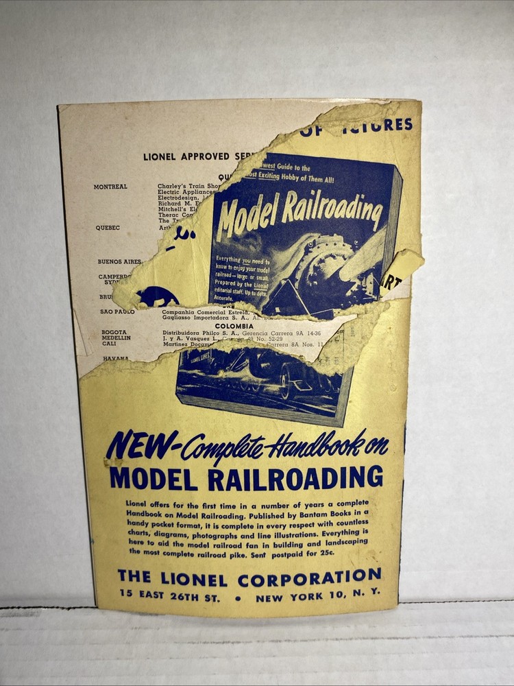 HO - 1950 Instructions For Assembling And Operating Lionel Trains
