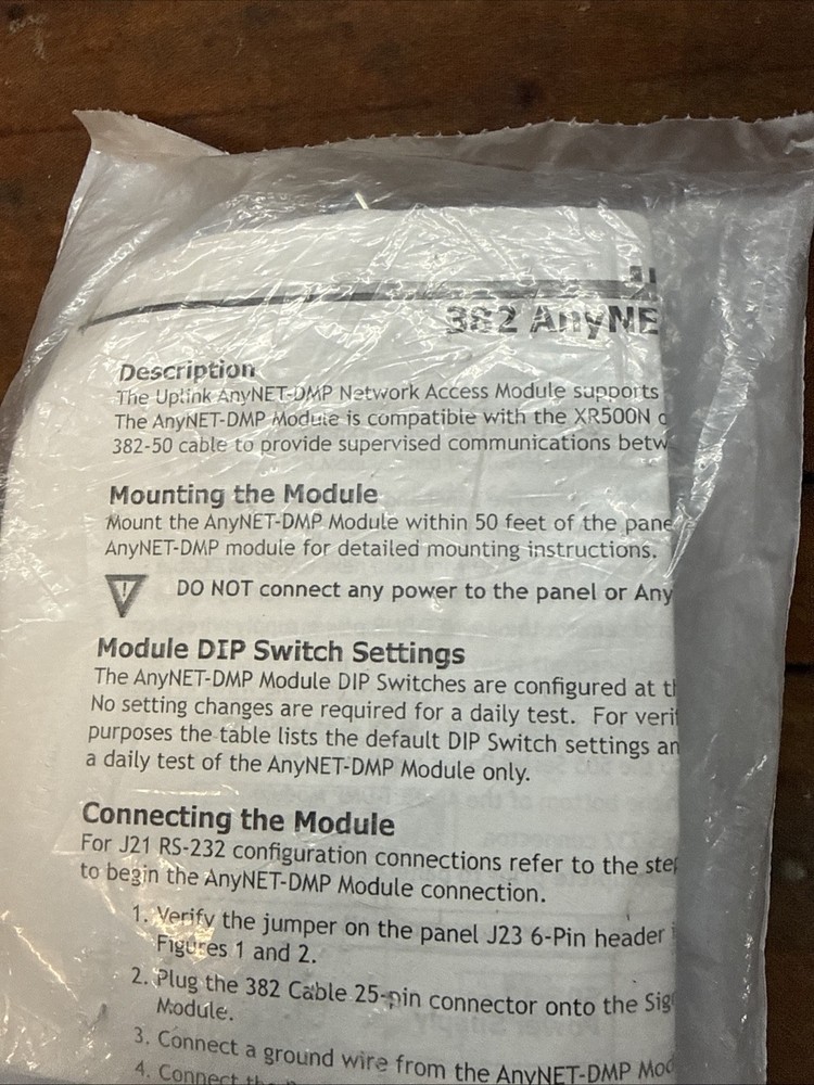 NEW DMP 382-6 382 AnyNeT-DMP Cable