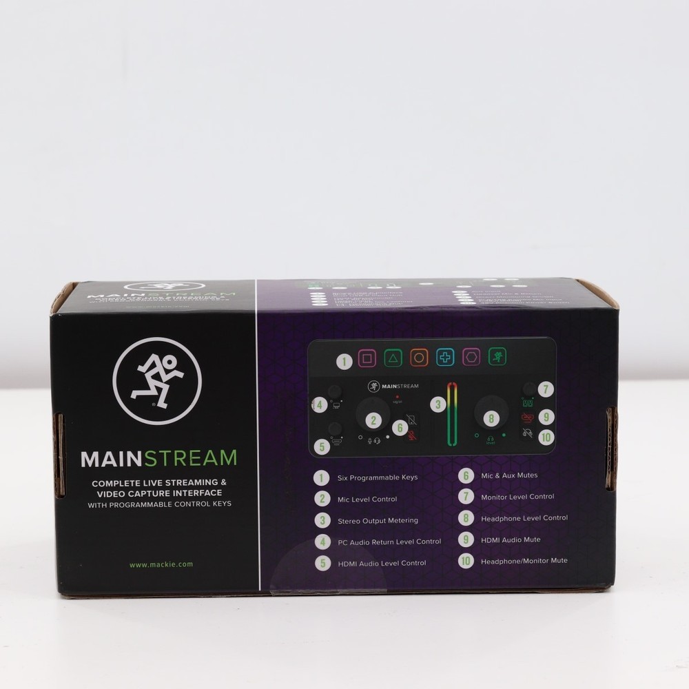 Mackie MainStream Live Streaming & Video Capture Interface Open Box (PZ1004952)