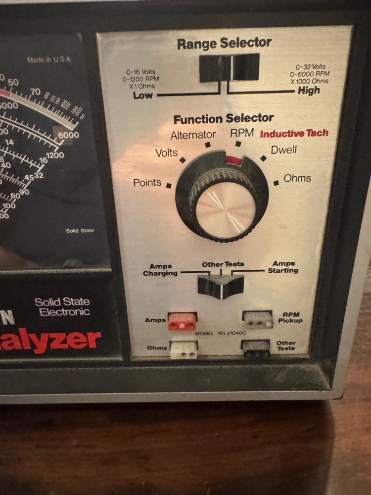 Sears Craftsman Solid State Engine Analyzer Model 161.210400 USA Accessories