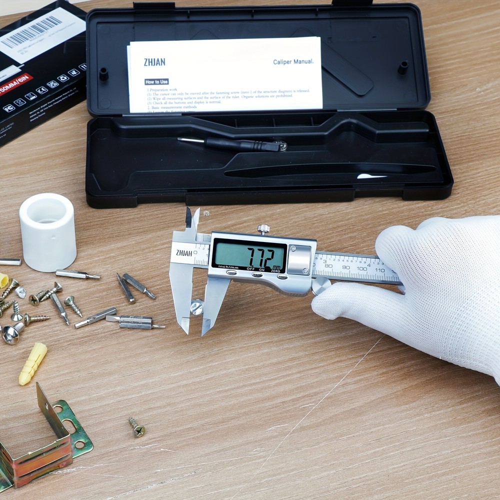 19A05 Electronic Digital Caliper, Precision Measuring Tool with Zero-Set