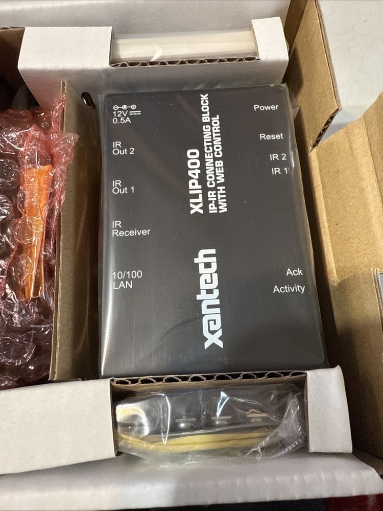 Xantech XLIP 400K IP-IR Connecting Block With Web Control Unit