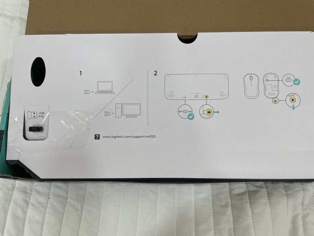 Logitech MK320 Wireless Keyboard Mouse Combo Black