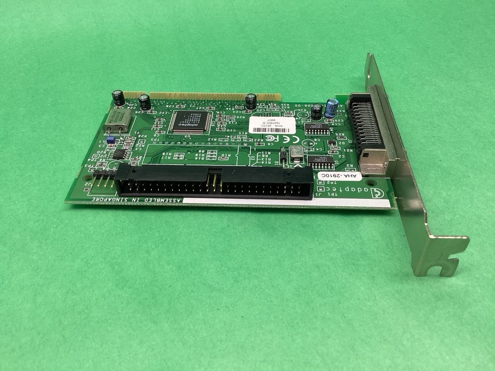 Adaptec AHA-2910C PCI to SCSI Host Adapter Controller Expansion Card - UNTESTED