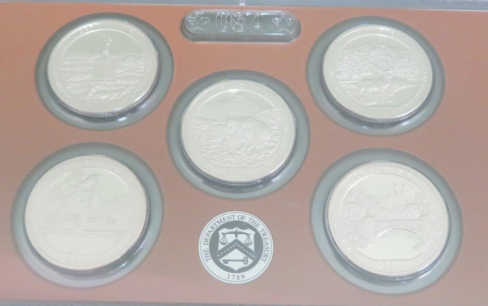 2011 Proof Set *14 Coins with Box and COA