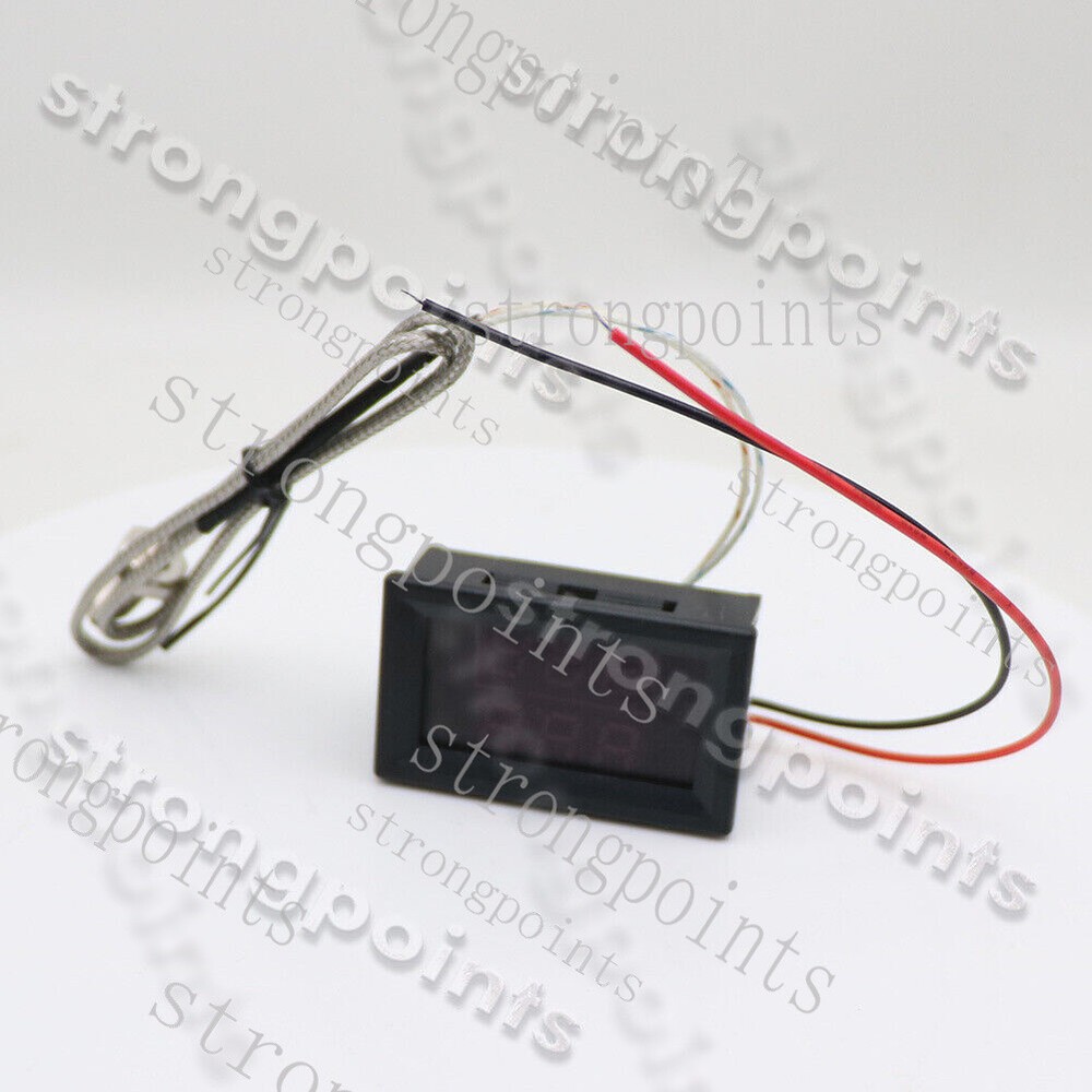 K-type Thermometer Temperature Sensor Probe Tester Fahrenheit Digital Dual LED