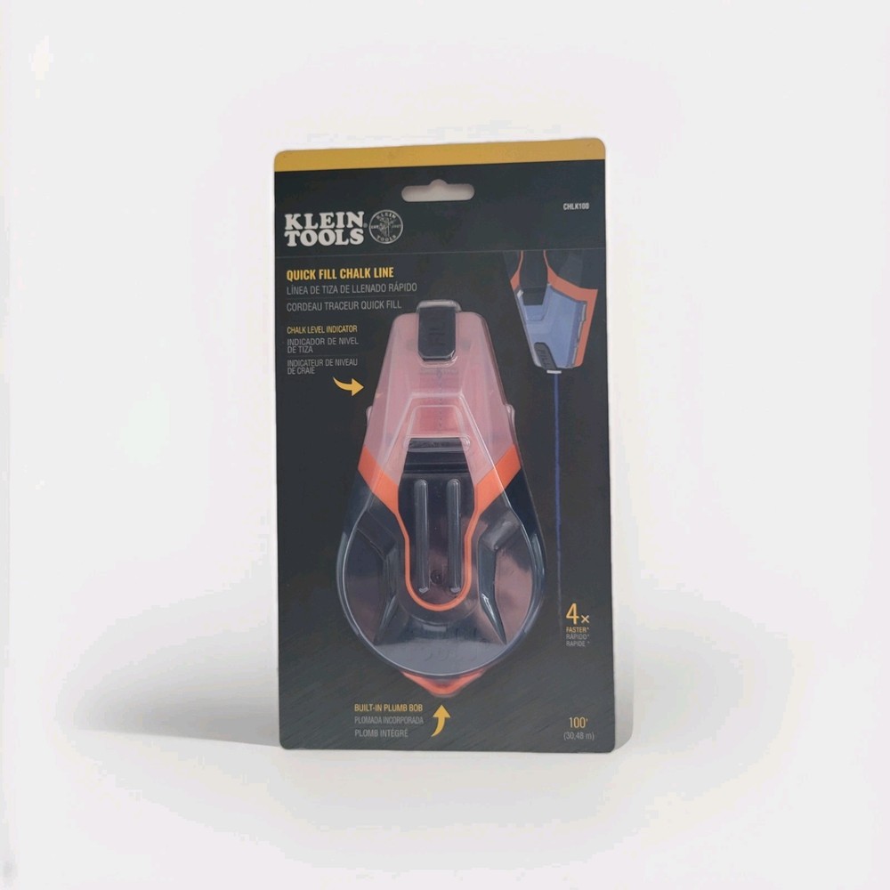 Klein Tools CHLK100 & CHLK00R Chalk Line blue