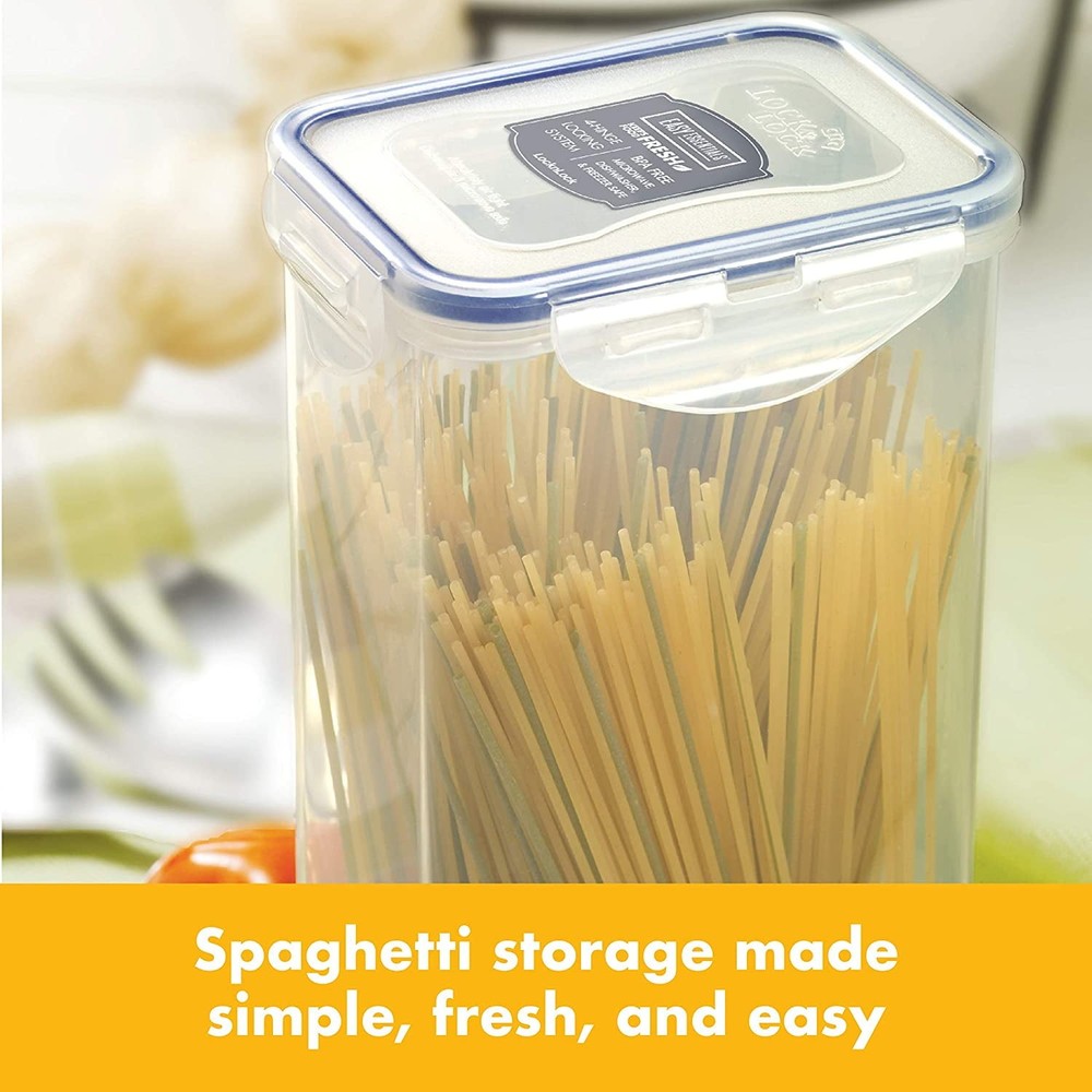 Lock & Lock Easy-Essentials Square Pantry Storage Container, 18.5 Cup