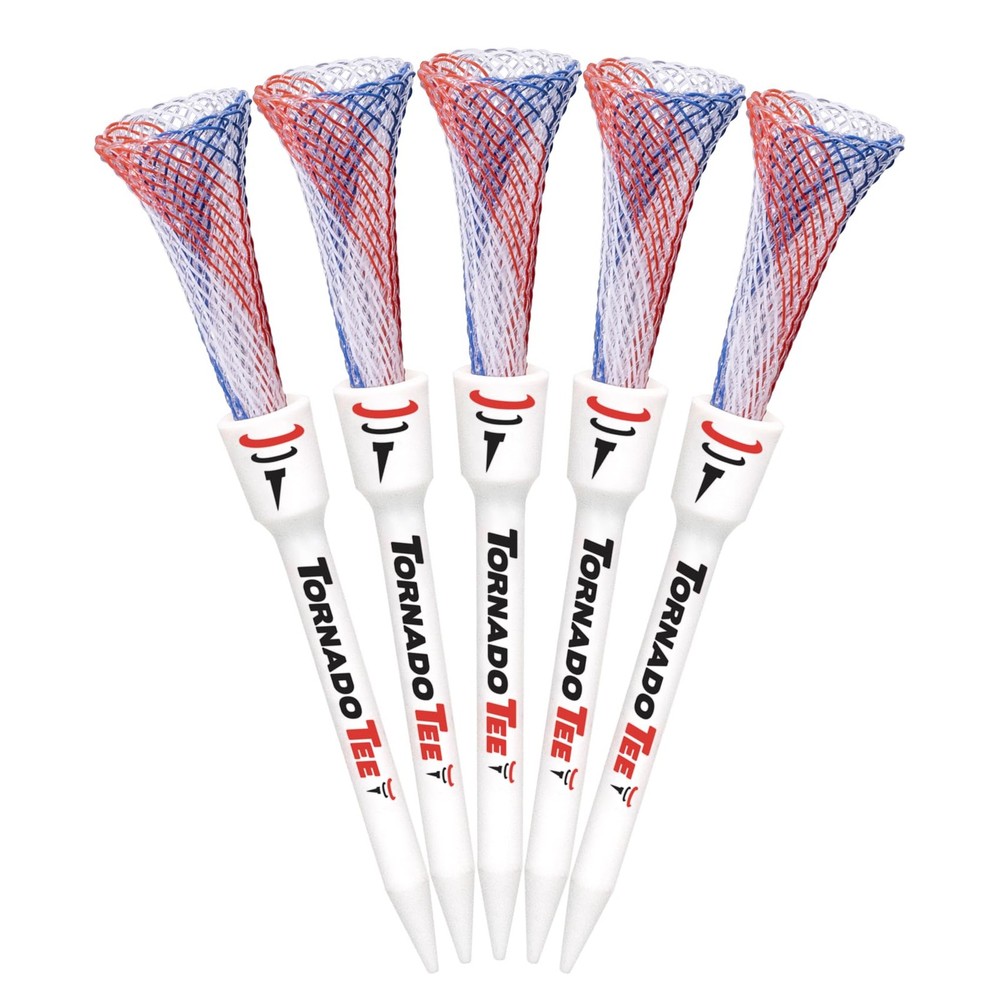 Tornado Tee Red White & Blue High Performance Golf Tee