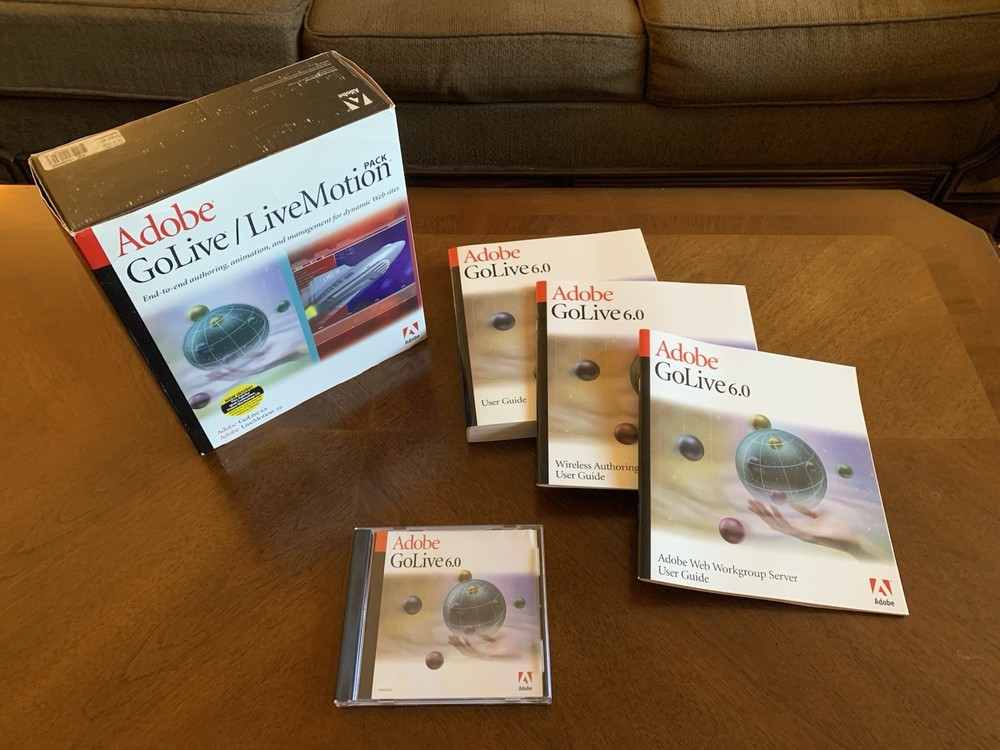 Adobe GoLive 6.0 & Live Motion 2.0 FULL VERSION For MAC NO SUBSCRIPTION!