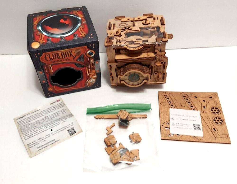 Cluebox Pro - Sherlock's Camera - Escape Room In A Box - Sequential Puzze Game