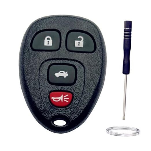 Key Fob Shell Replacement for Buick Lucerne/Chevy Impala Monte 4 Button-A