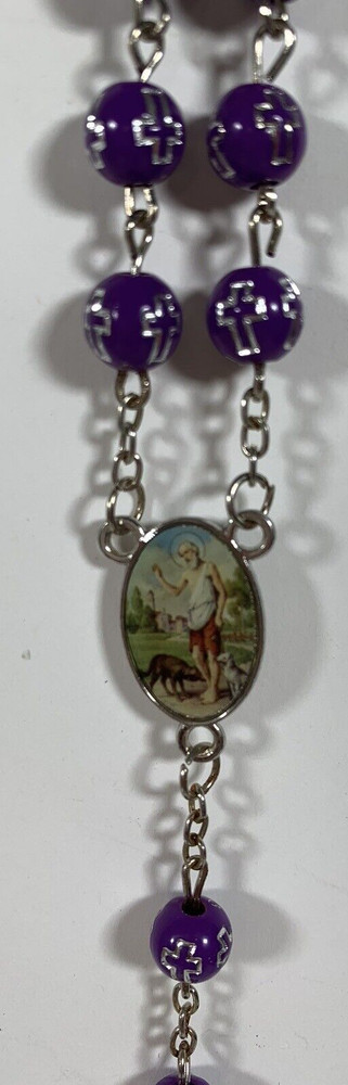 Purple Rosary Plastic Materials