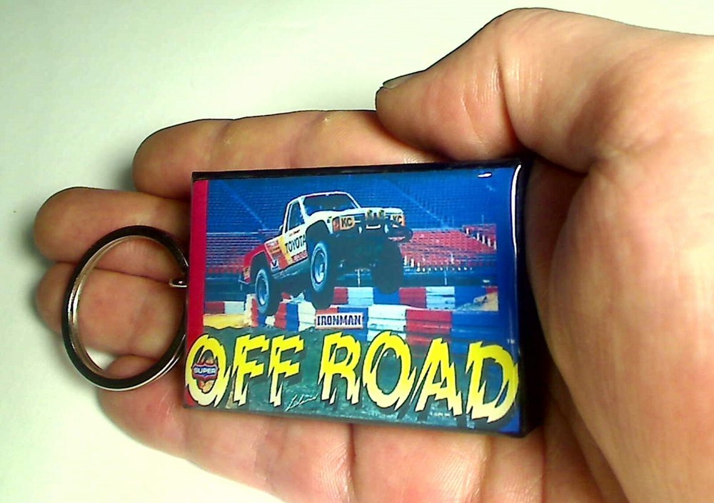 Super Off Road Arcade Marquee Coin Door accessory Keychain