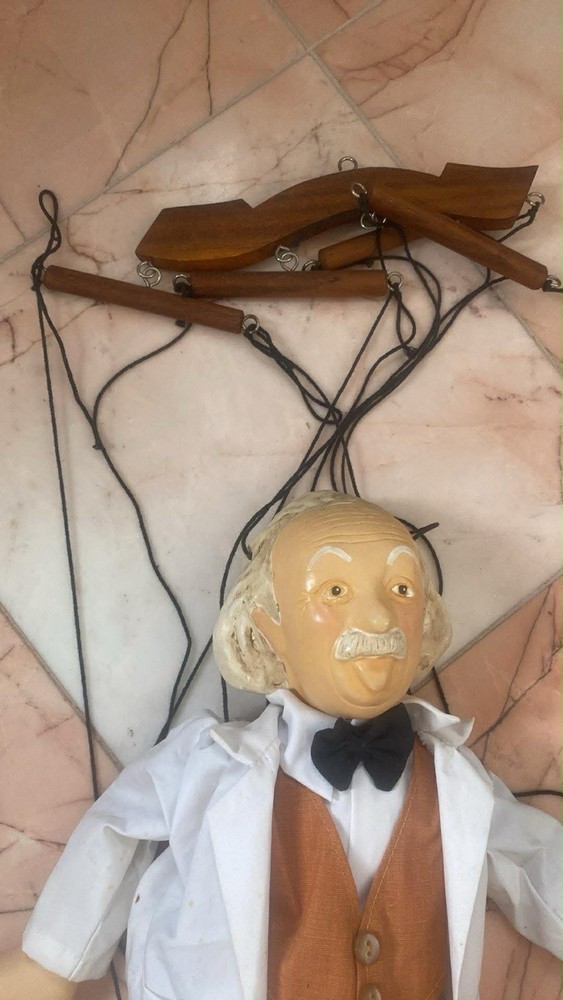 Albert Einstein Marionette Puppet Doll