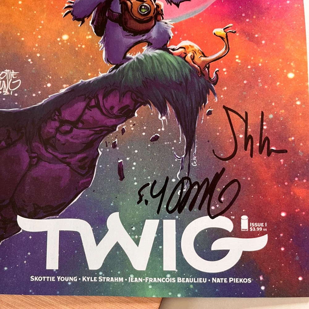 Comic Book Storage & Display Short Box with Signed Twig #1 Comic