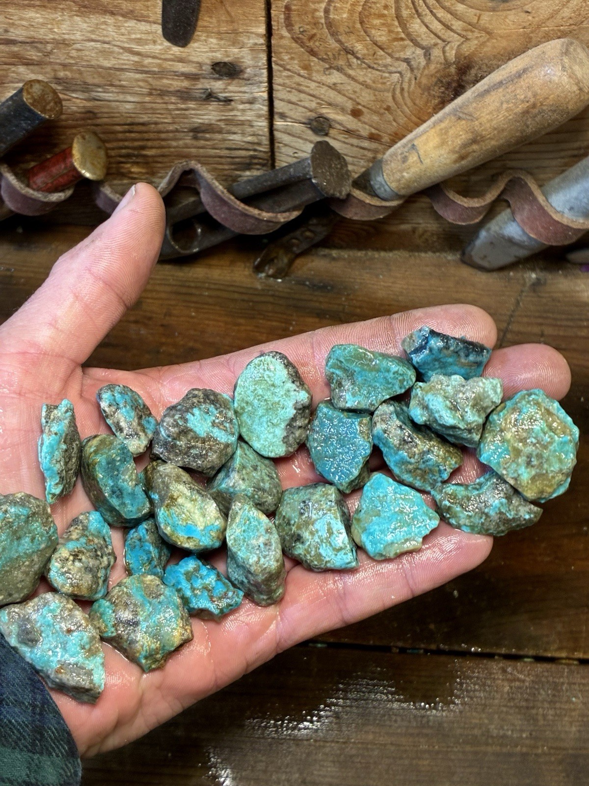 Ribbon & Skin Rock & Kaolin Blues! Ithaca Peak Turquoise! ONLY 5 left! Now $175!