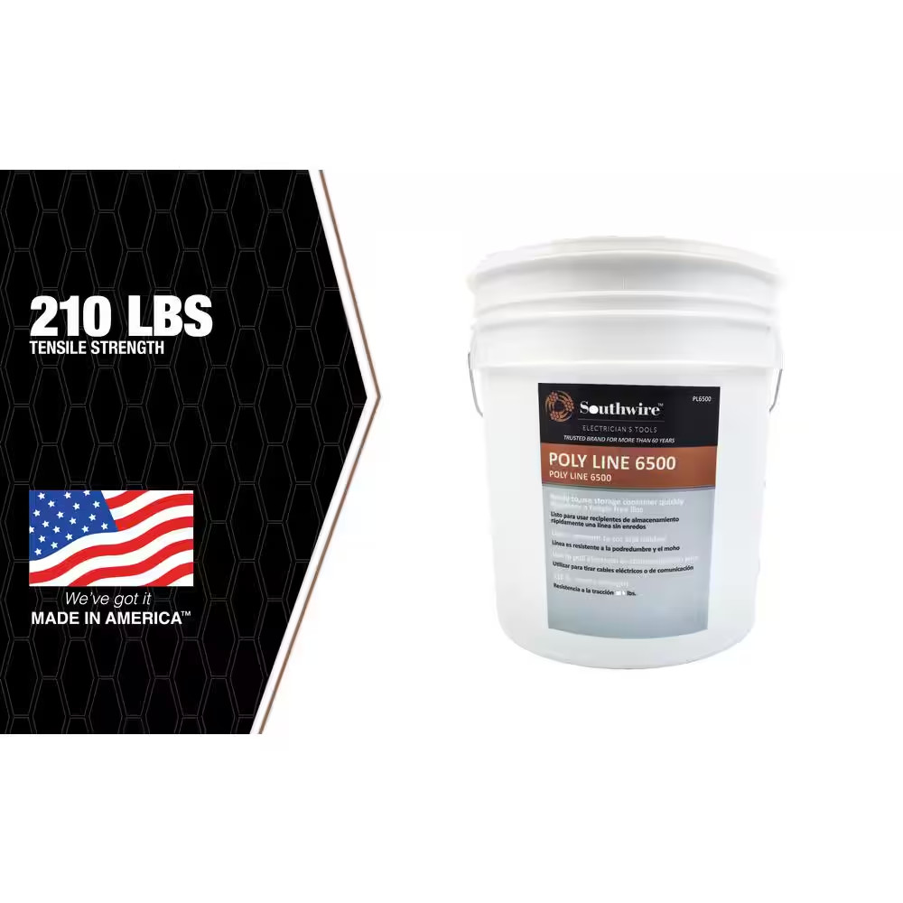 6500 Ft. 210 Lbs. Tensile Strength Poly Line
