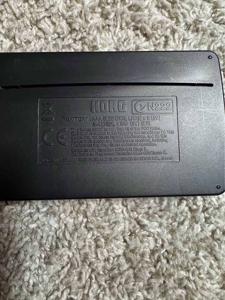 Korg CA-30 Chromatic Tuner Black LCD Display