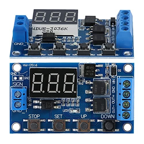 DC 5V-36V Timer Module Cycle Delay Timer Switch Turn On/Off Relay Module with