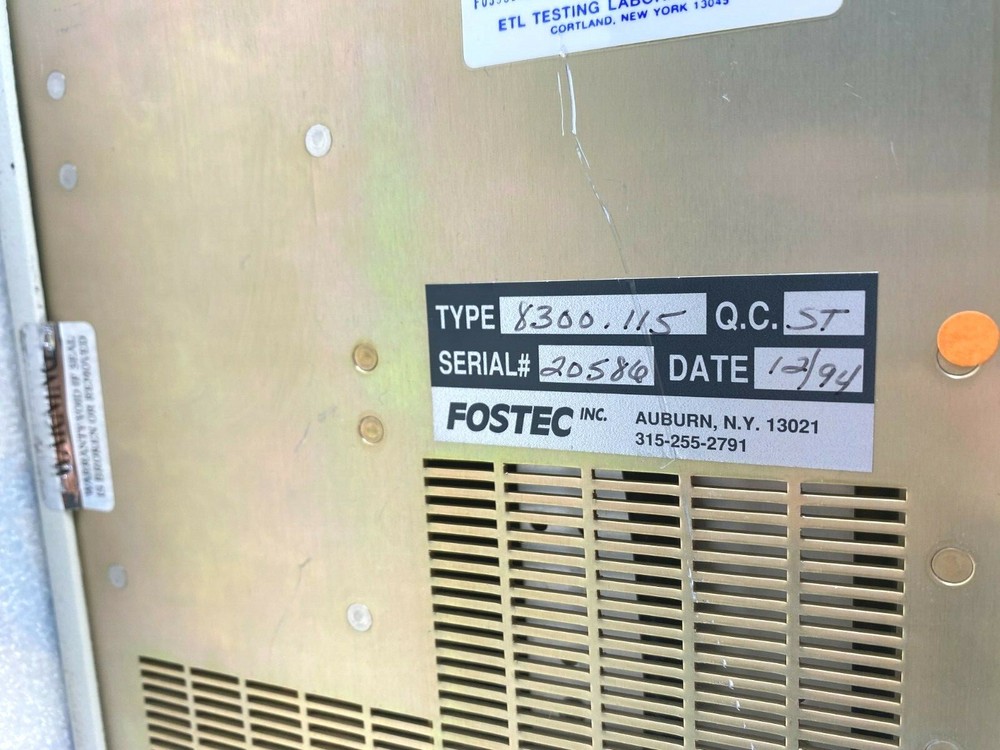 Fostec 8375 Fiber Optic Lamp W/ CONTROLLER TYPE 8300.115