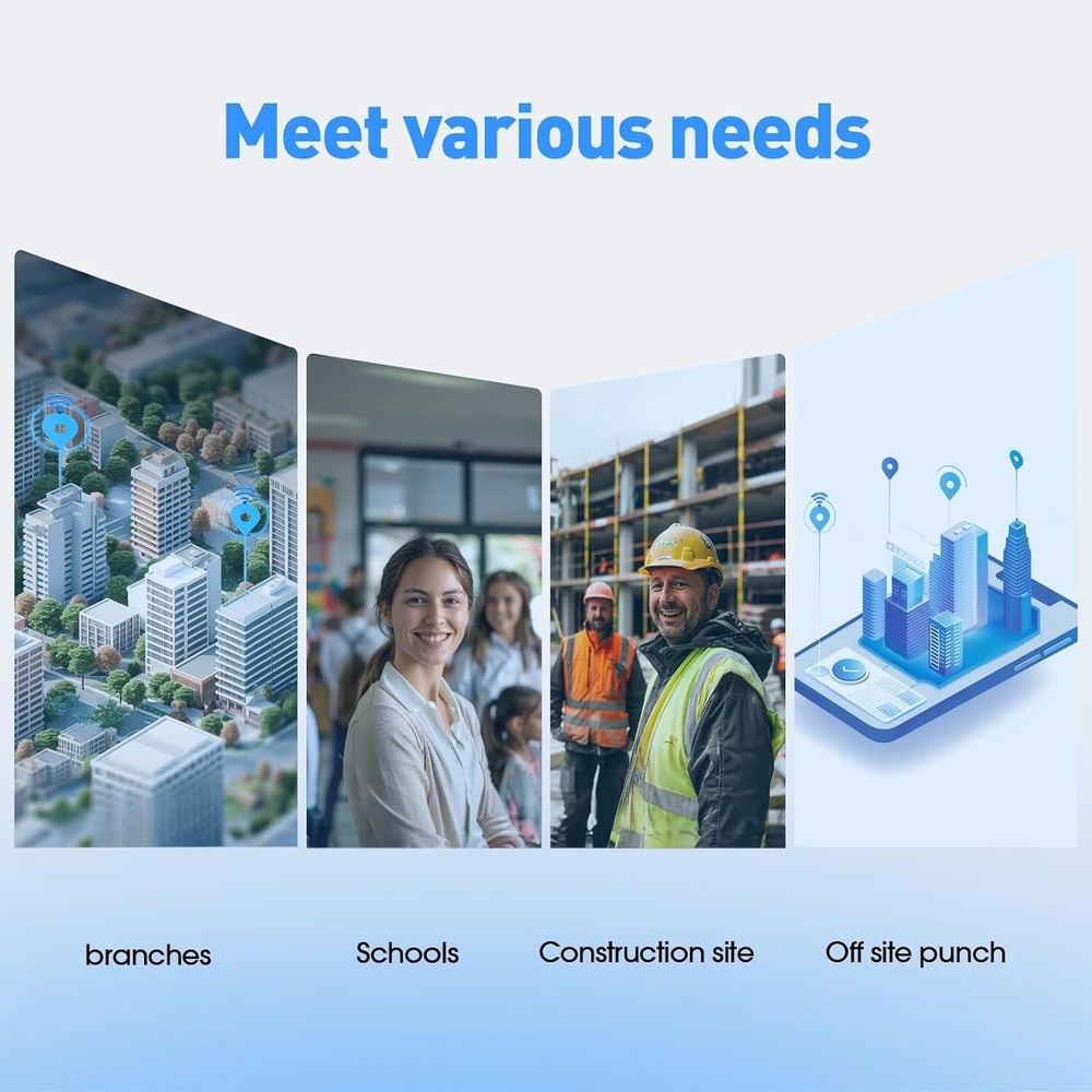 (Renew) NGTeco TC1 Cloud Time Clock with Remote Control Software (0 Monthly Fee)