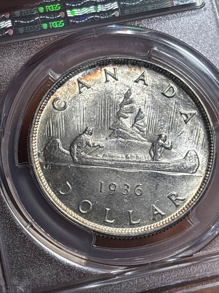 1936 Canada Silver Dollar - PCGS MS64