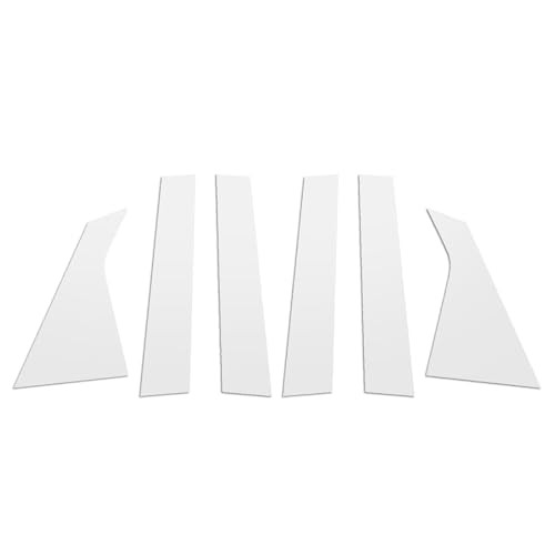 Pillar Posts Door Window Trim 6pcs Compatible with Chevy Impala Chrome Silver
