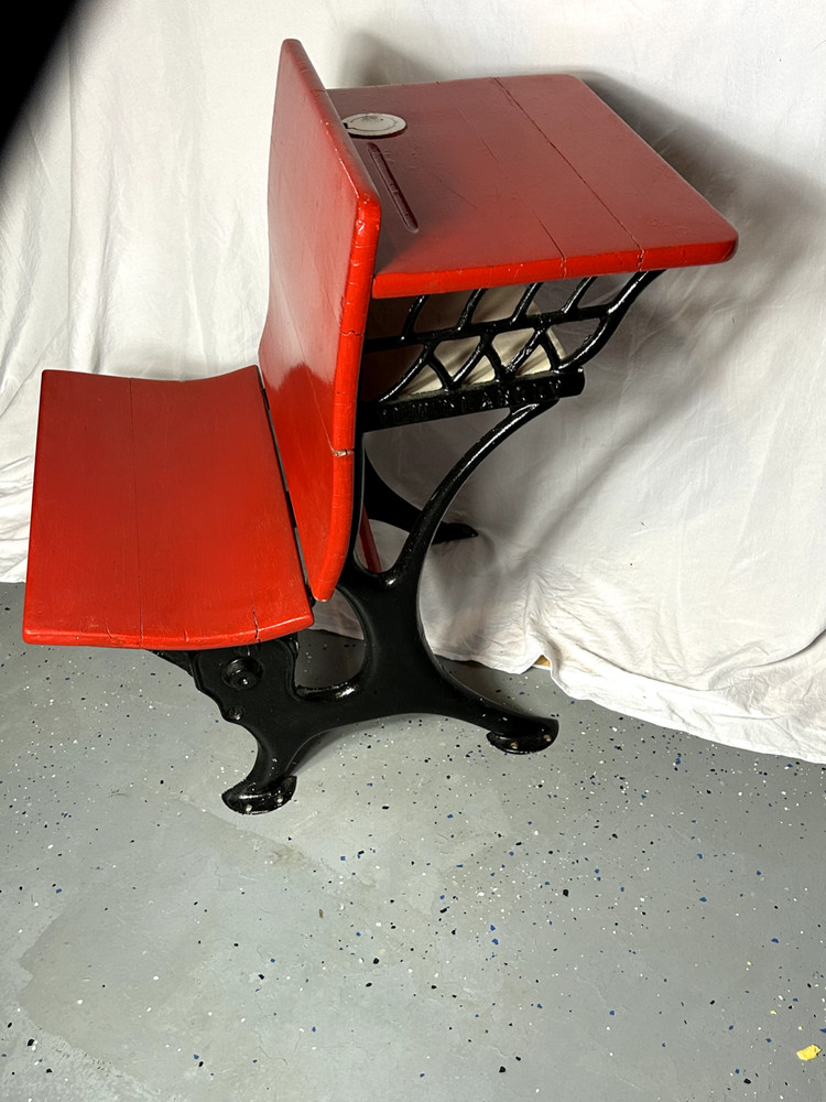 Antique Peabody School Desk