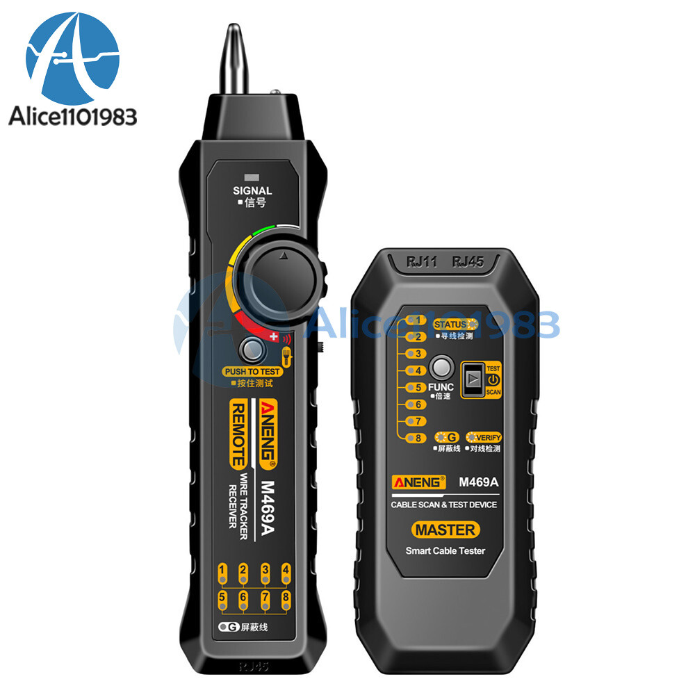 ANENG M469A Multifunctional RJ45 RJ11 Network Cables Tracker Networking Analyzer