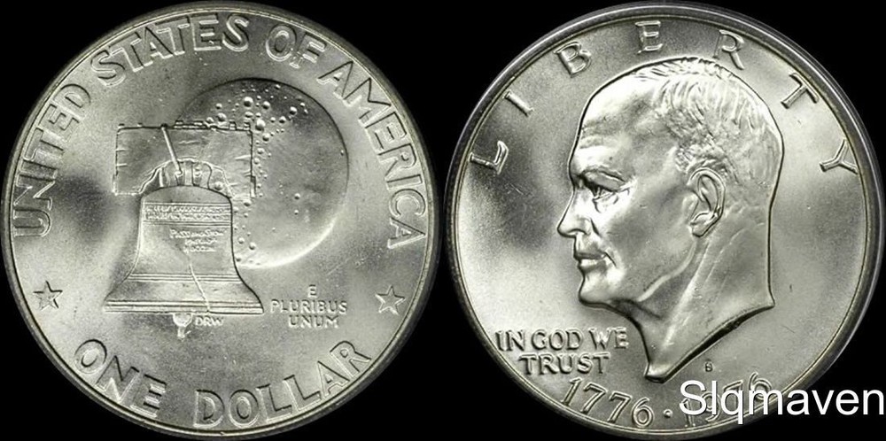 1976 S 40% Silver Eisenhower Dollar Choice/Gem Bu
