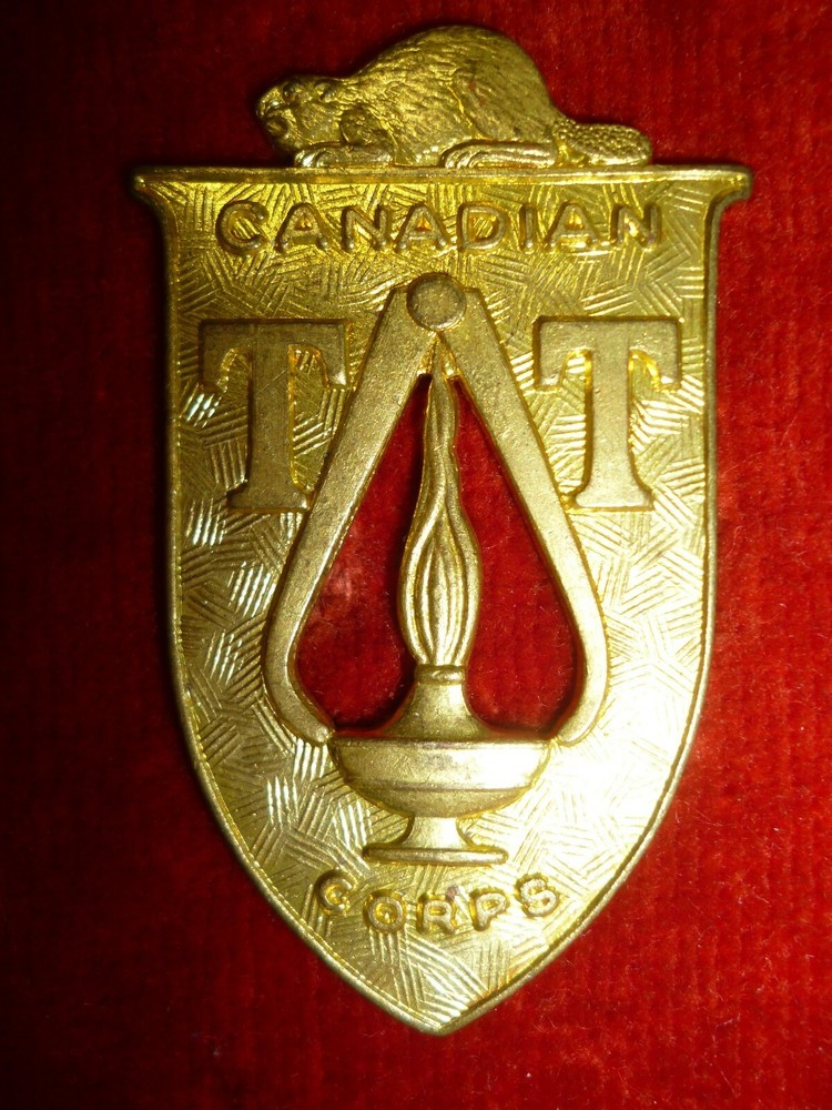 Canadian Technical Training Corps Cap Badge S26, 1943 issue, Scully Maker