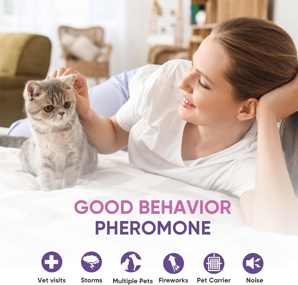 Cat Calming Pheromone Plug In Diffuser Kit Effectively Relieve Anxiety Stress