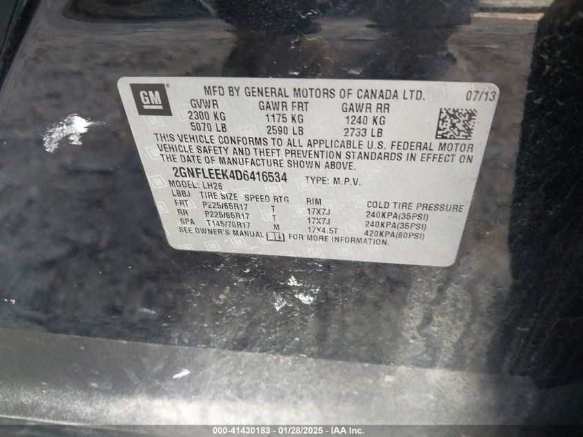 Driver Left Front Spindle/Knuckle Fits 10-17 EQUINOX 219583