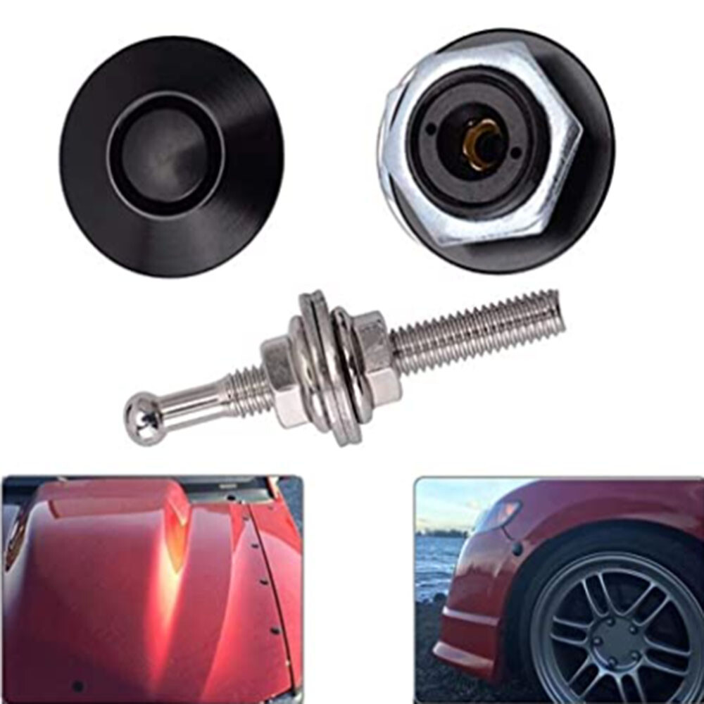 Car Push Button Hood Pin Lock Low Profile Click Latch Clips