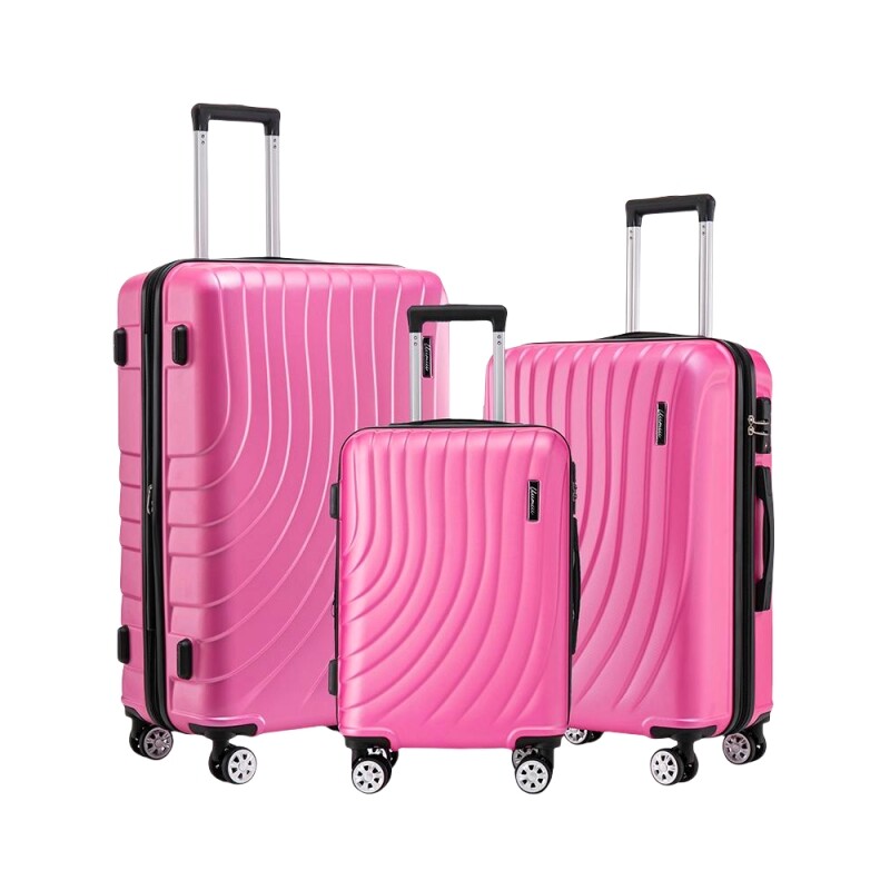 Luggage Sets 3 Piece Expandable Suitcase TSA Lock Double Spinner Wheels HardSide