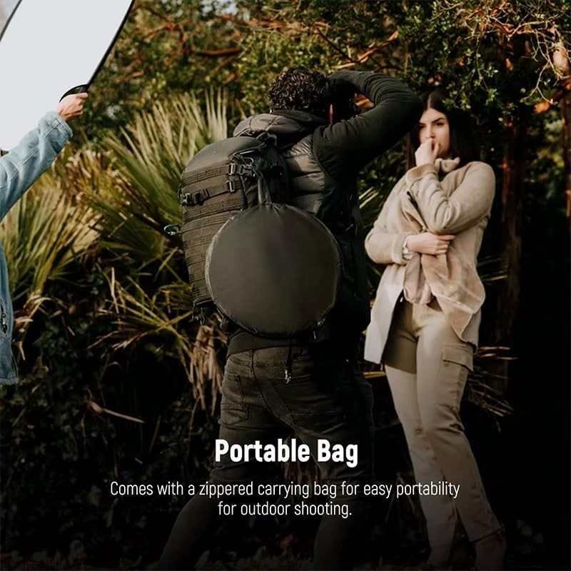 5-in-1 Photography Reflector Kit 90x120cm Rectangular | Translucent, Silver, ...