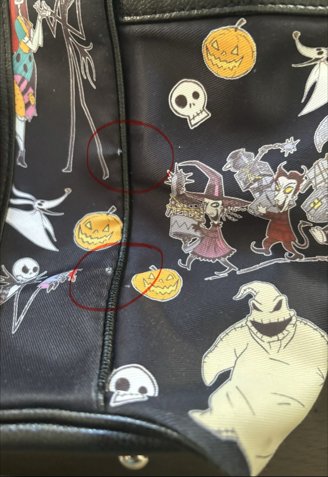 Disney The Nightmare Before Christmas Large Tote Bag & Wallet Set Black