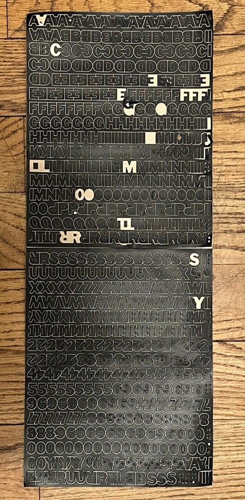 super stick vinyl plastic letters