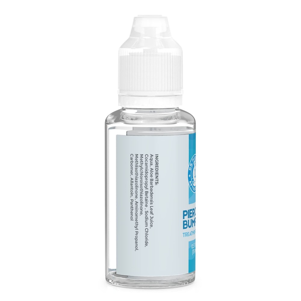 DR. PIERCING AFTERCARE Keloid Bump Solution Drops 15mL - Gentle 2 Pack, Clear