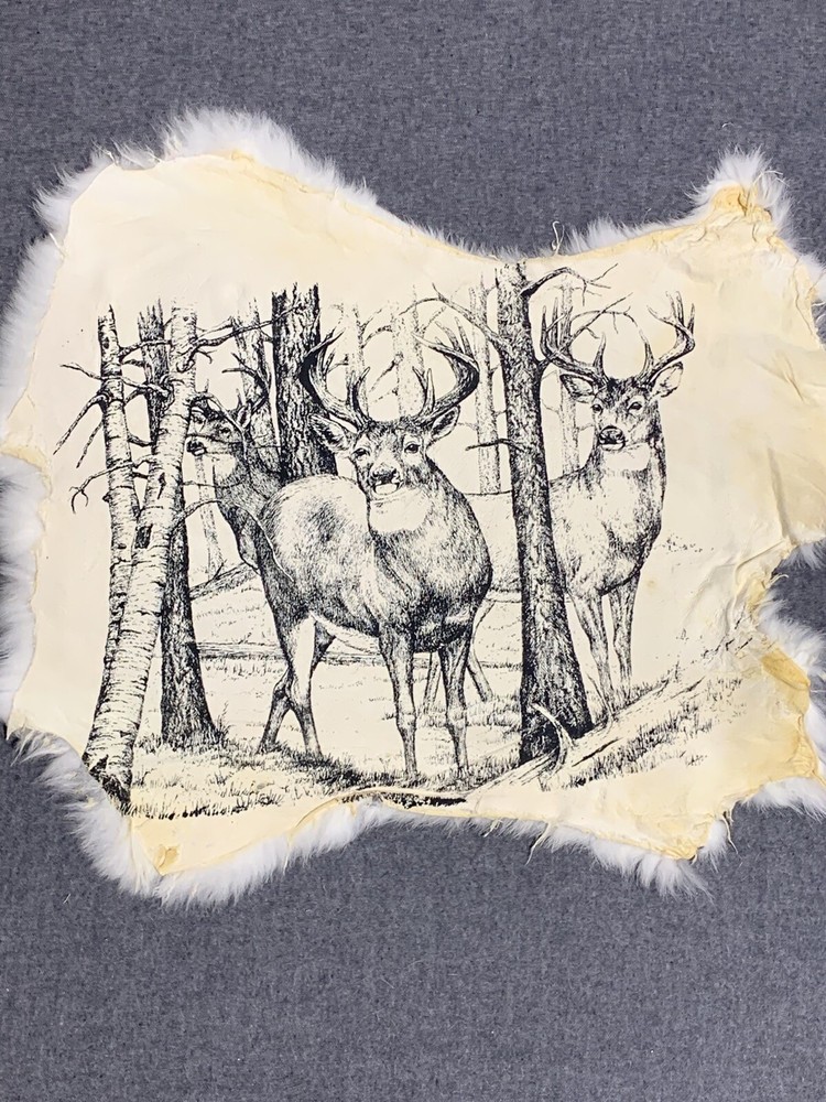 Printed Rabbit Pelt: Deer