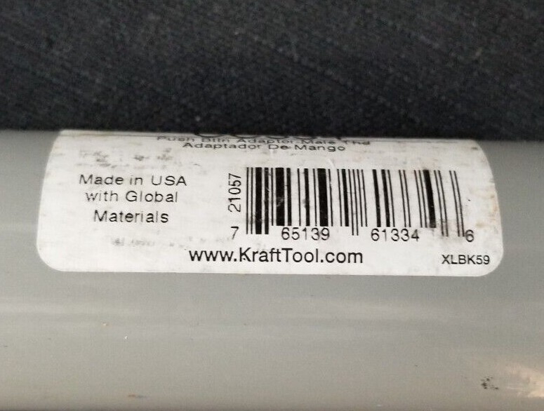 Kraft Tool CC334 Push Button Adaptor-Male Thread