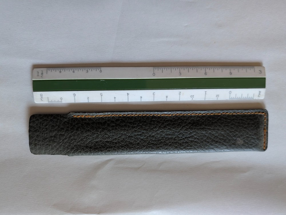 K&E 1399W and Post 1268M Pocket Drafting Rulers 6"
