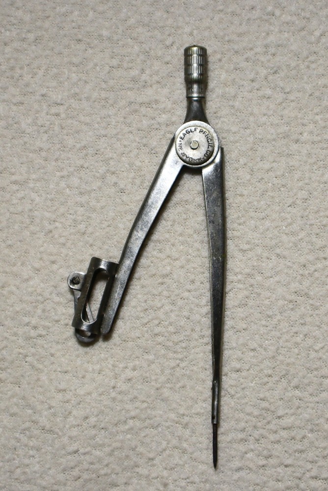 Vintage Eagle Pencil Co. New York. Drawing Compass Drafting Tool, Classroom Work