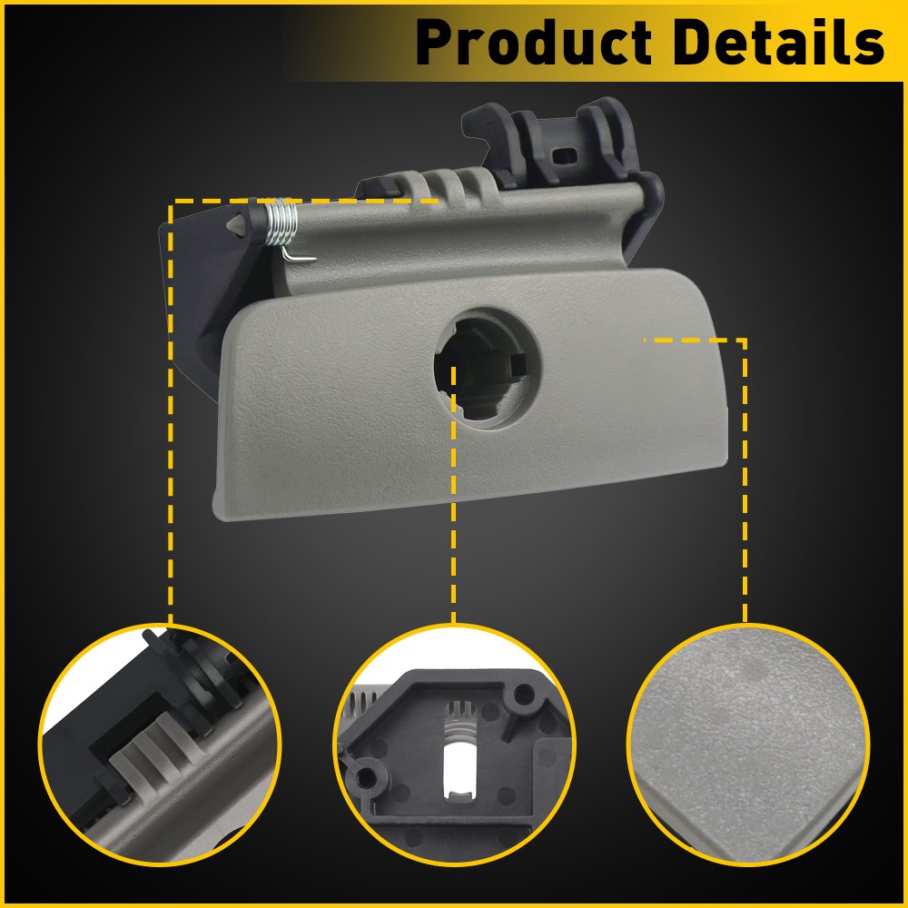 For 2005-2009 BUICK LACROSSE GLOVE BOX LOCK LATCH STORAGE COMPARTMENT LIGHT GRAY