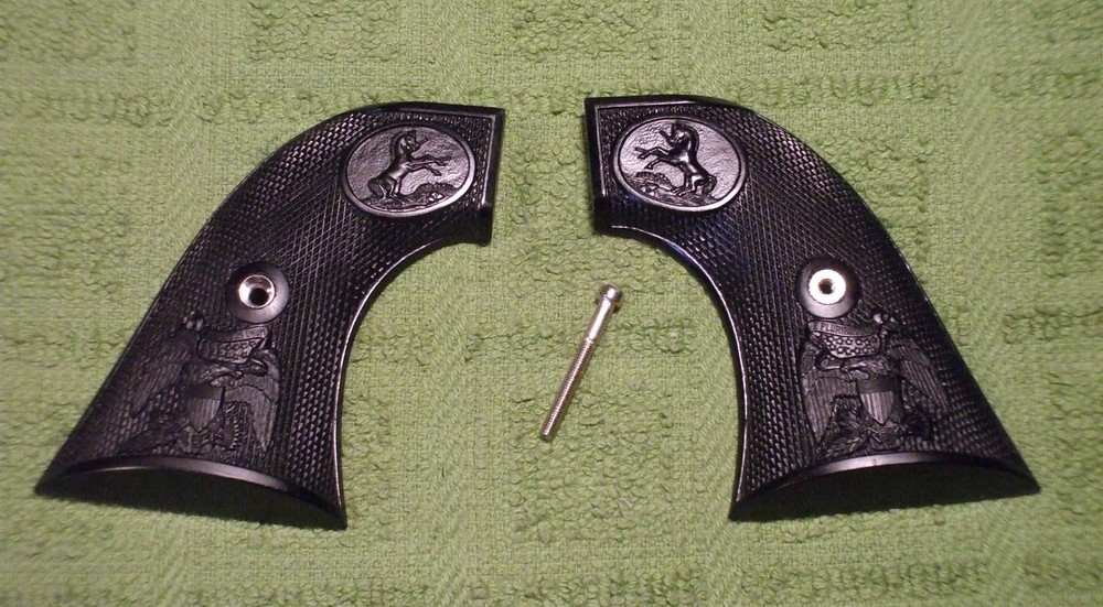 Custom Grips for Colt SAA Type 2 Eagle Version Black