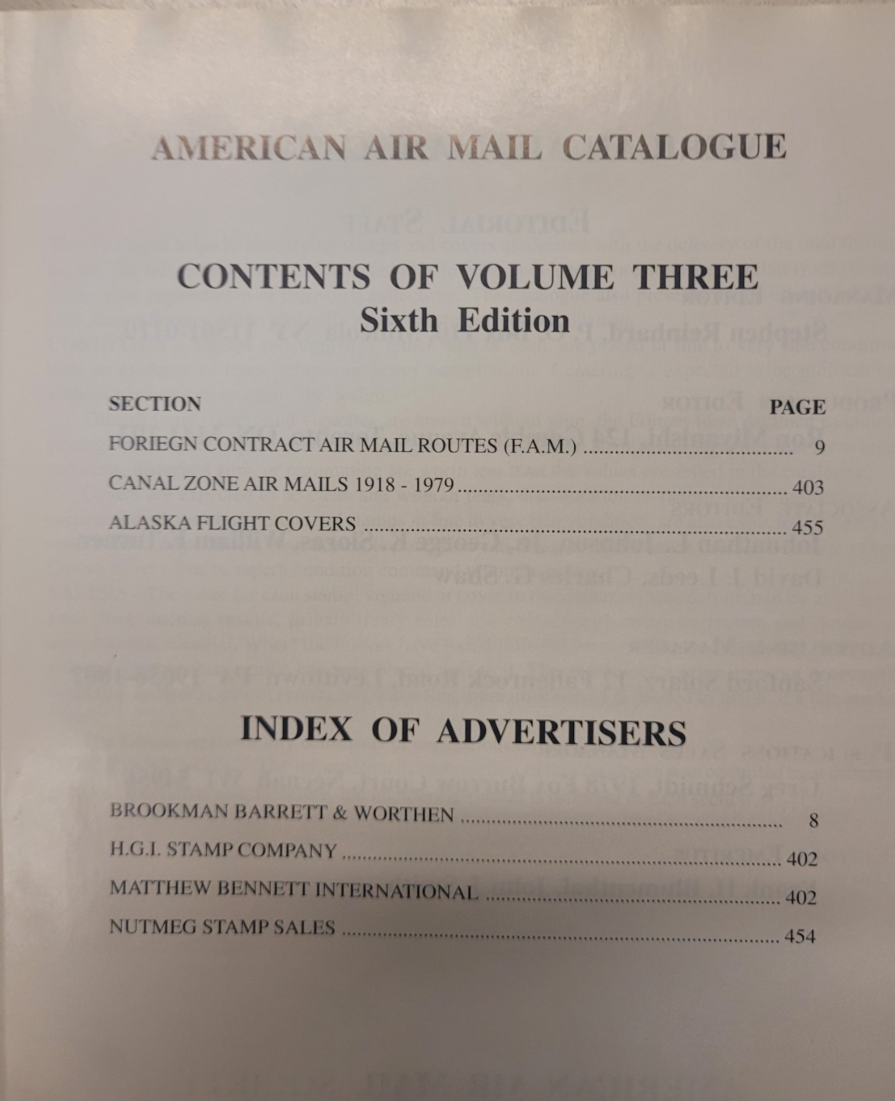 AAMC American Airmail Catalogue 6th Ed. FULL 4 Vol. Set w Canada & Newfoundland