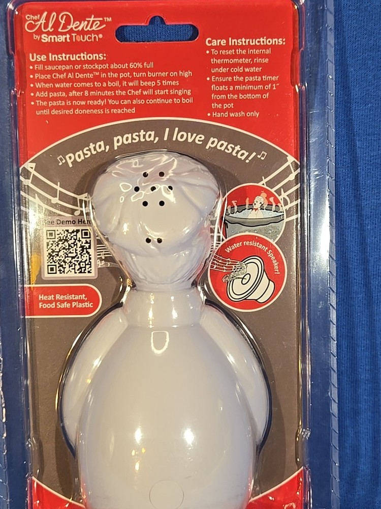 CHEF AL DENTE SINGING PASTA TIMER BY SMART TOUCH New Sealed